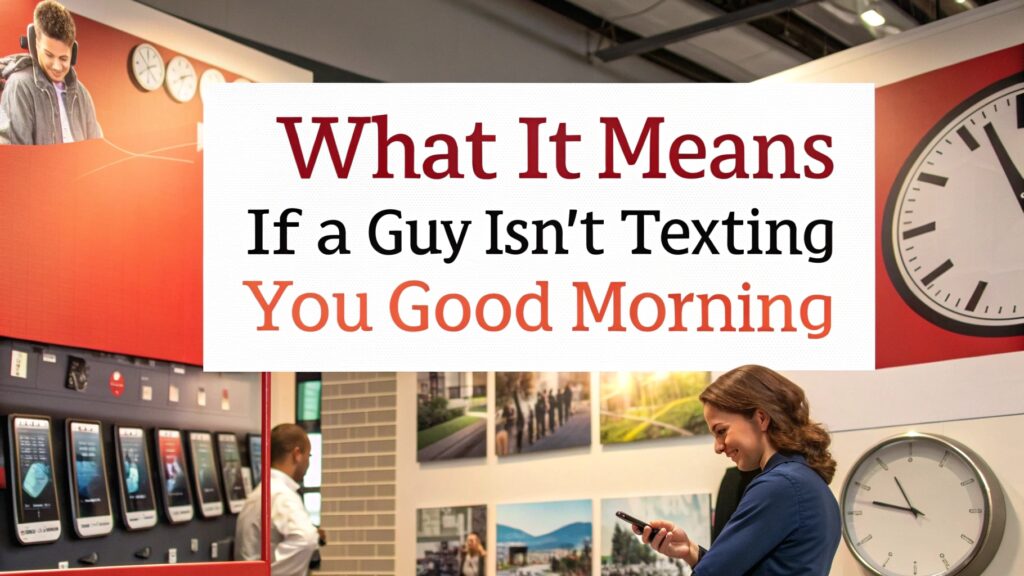 What It Means If a Guy Not Texting You Good Morning