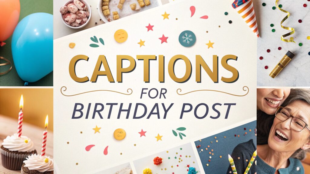 Captions for Birthday Pos