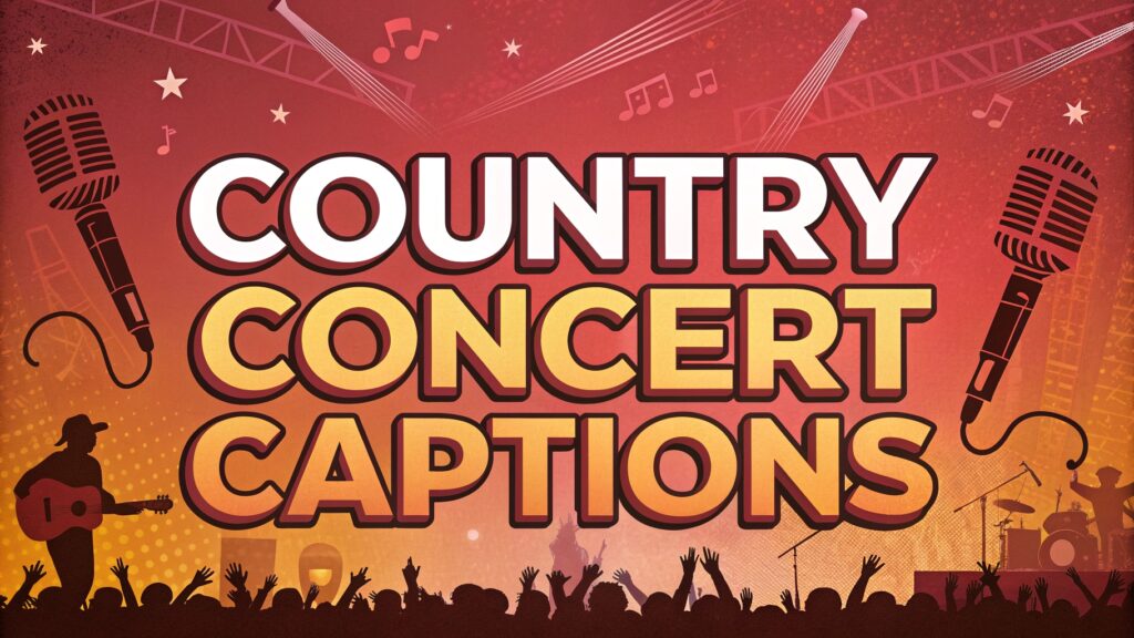 Country Concert Captions