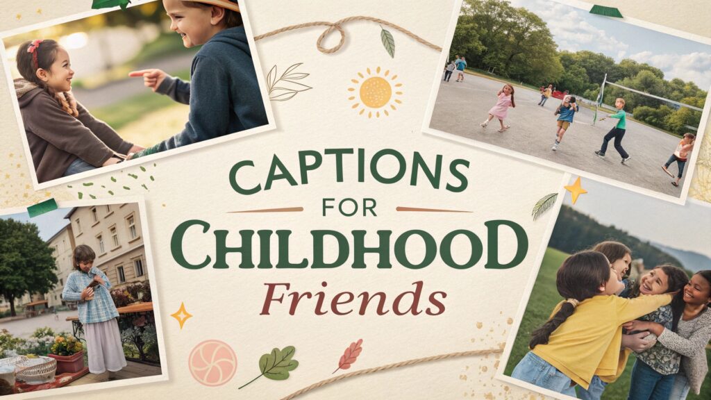 Captions for Childhood Friends