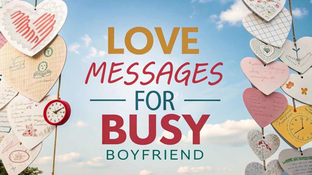 Love Messages for Busy Boyfriend