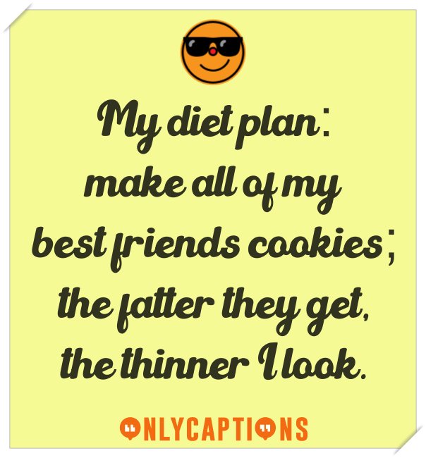 Good captions for Instagram on cookies (diet)