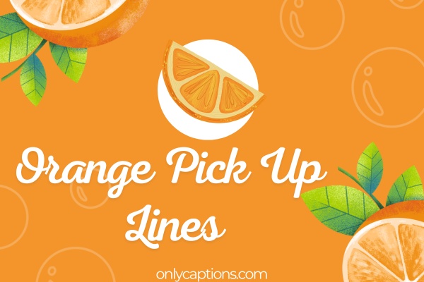 Orange Pick Up Lines (2023)