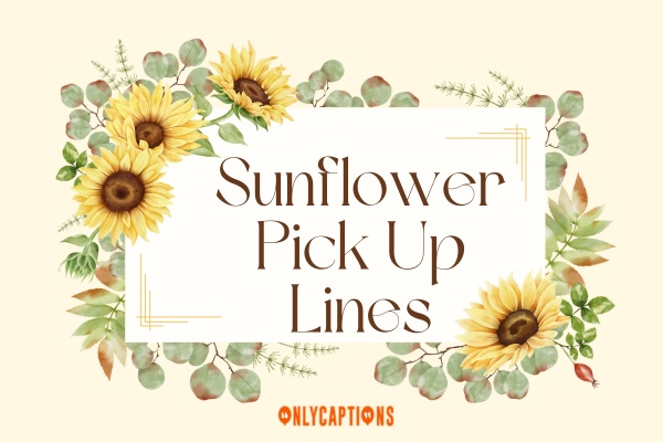 Sunflower Pick Up Lines-OnlyCaptions