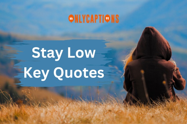 Stay Low Key Quotes (2024)