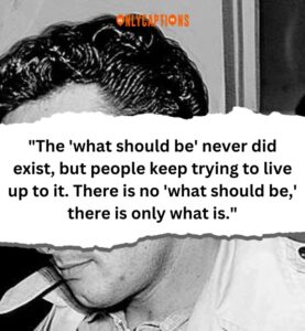 Lenny Bruce's provocative statement on tranquility and self