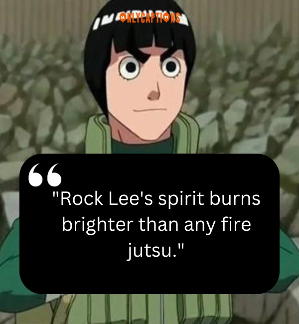 Quotes About Rock Lee-OnlyCaptions