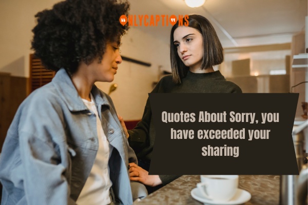 Quotes About Sorry you have exceeded your sharing (2024)