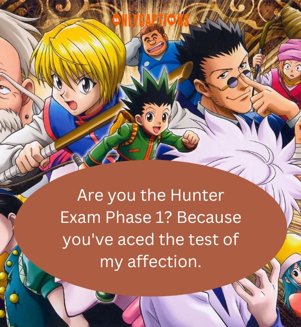 Pick Up Lines About Hunter × Hunter-OnlyCaptions