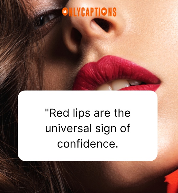 Quotes About Red Lipstick 2-OnlyCaptions