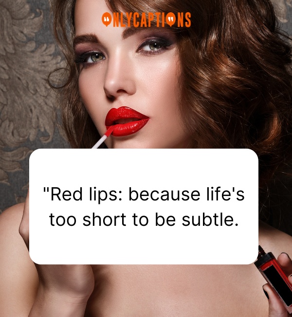 Quotes About Red Lipstick 3-OnlyCaptions