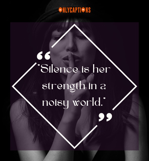 When A Woman Is Silent Quotes-OnlyCaptions