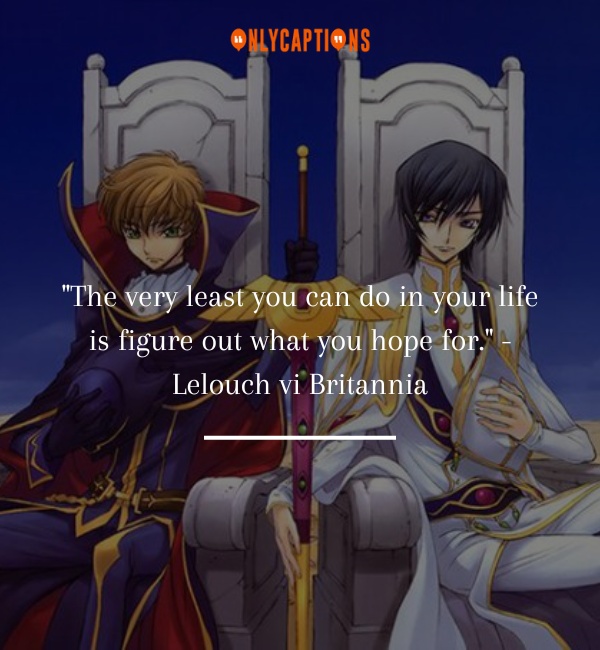Quotes About Code Geass-OnlyCaptions