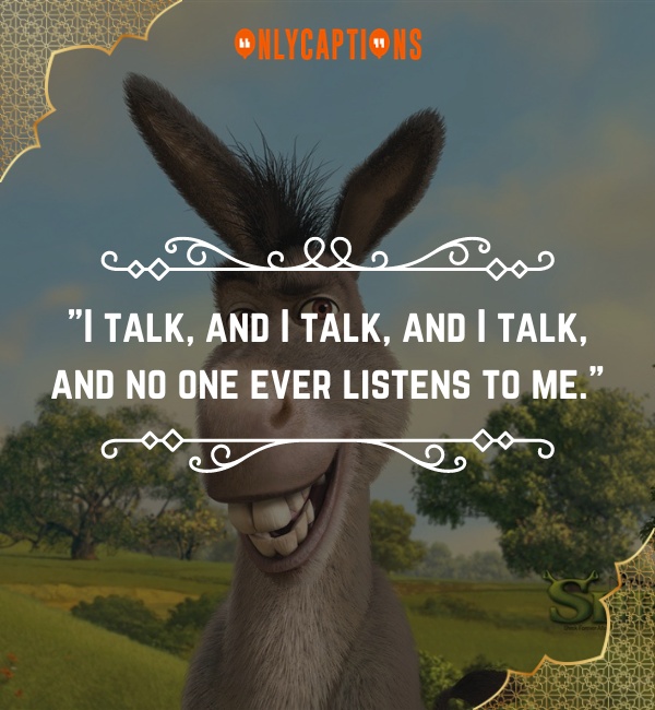 Quotes By Donkey In Shrek 3-OnlyCaptions