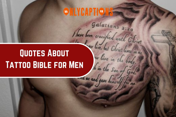 Quotes About Tattoo Bible for Men (2024)