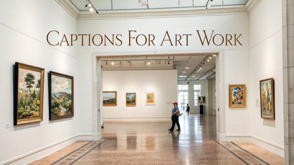 Captions for Art Work