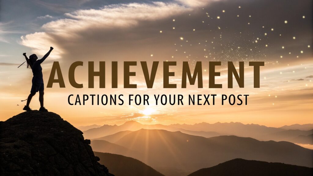 Motivational Achievement Captions