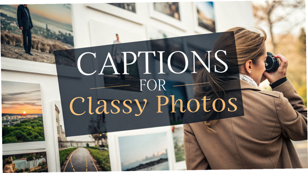 Captions for Classy Photos