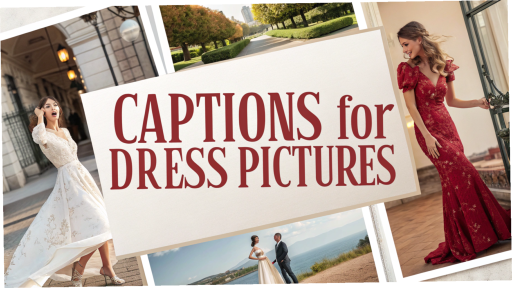 Captions for Dress Pictures