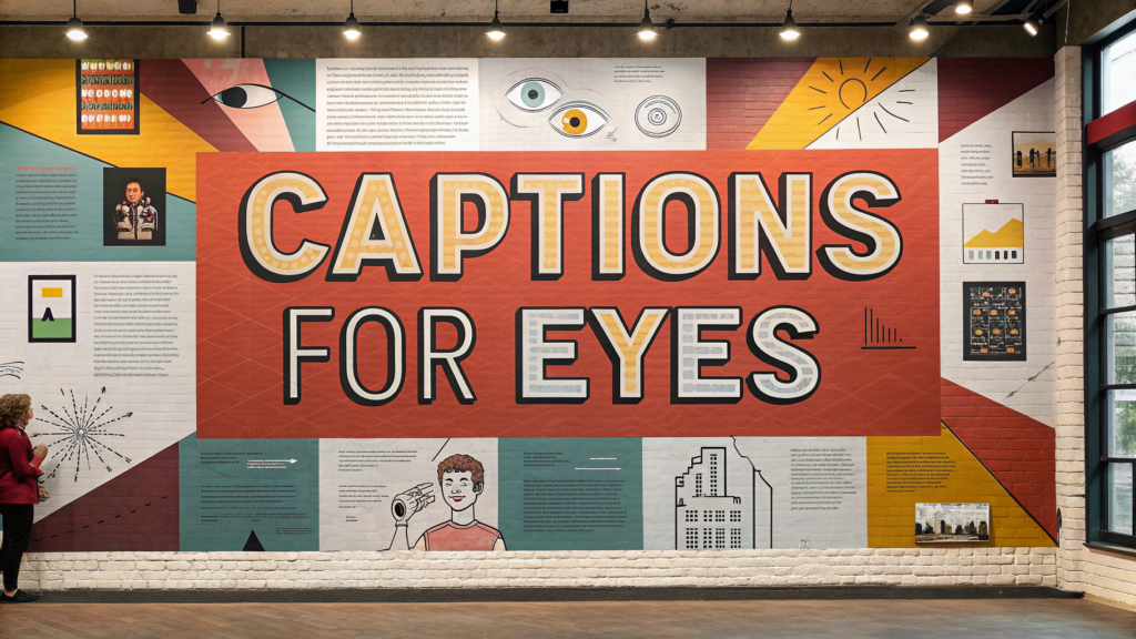 Captions for Eyes