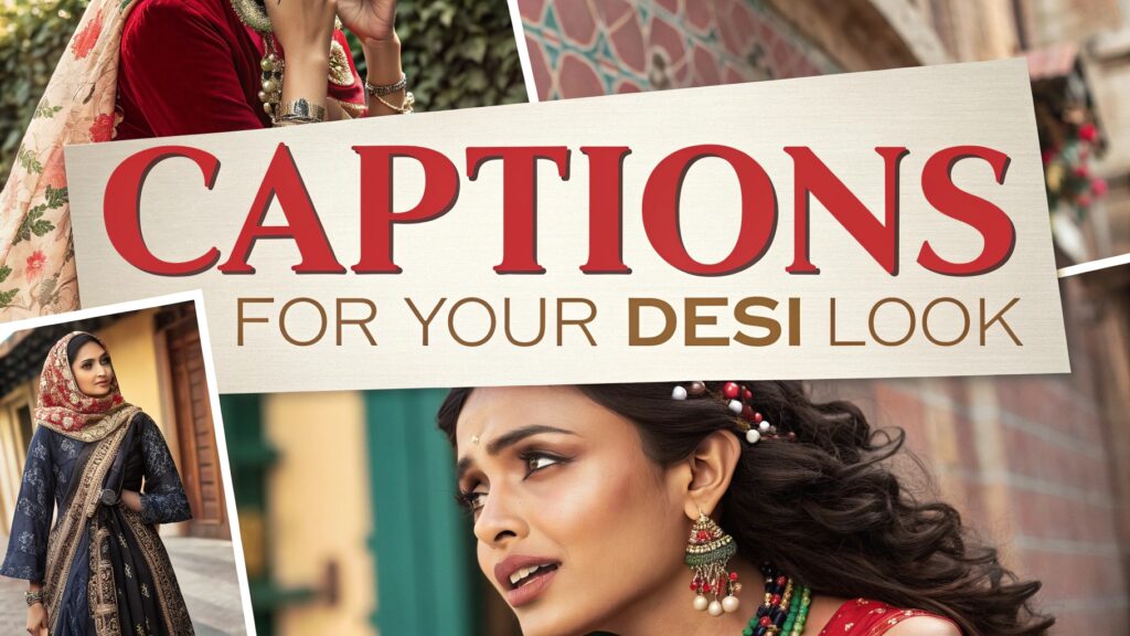 Captions for Your Desi Look