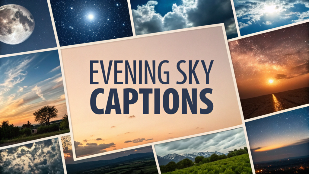 Evening Sky Captions