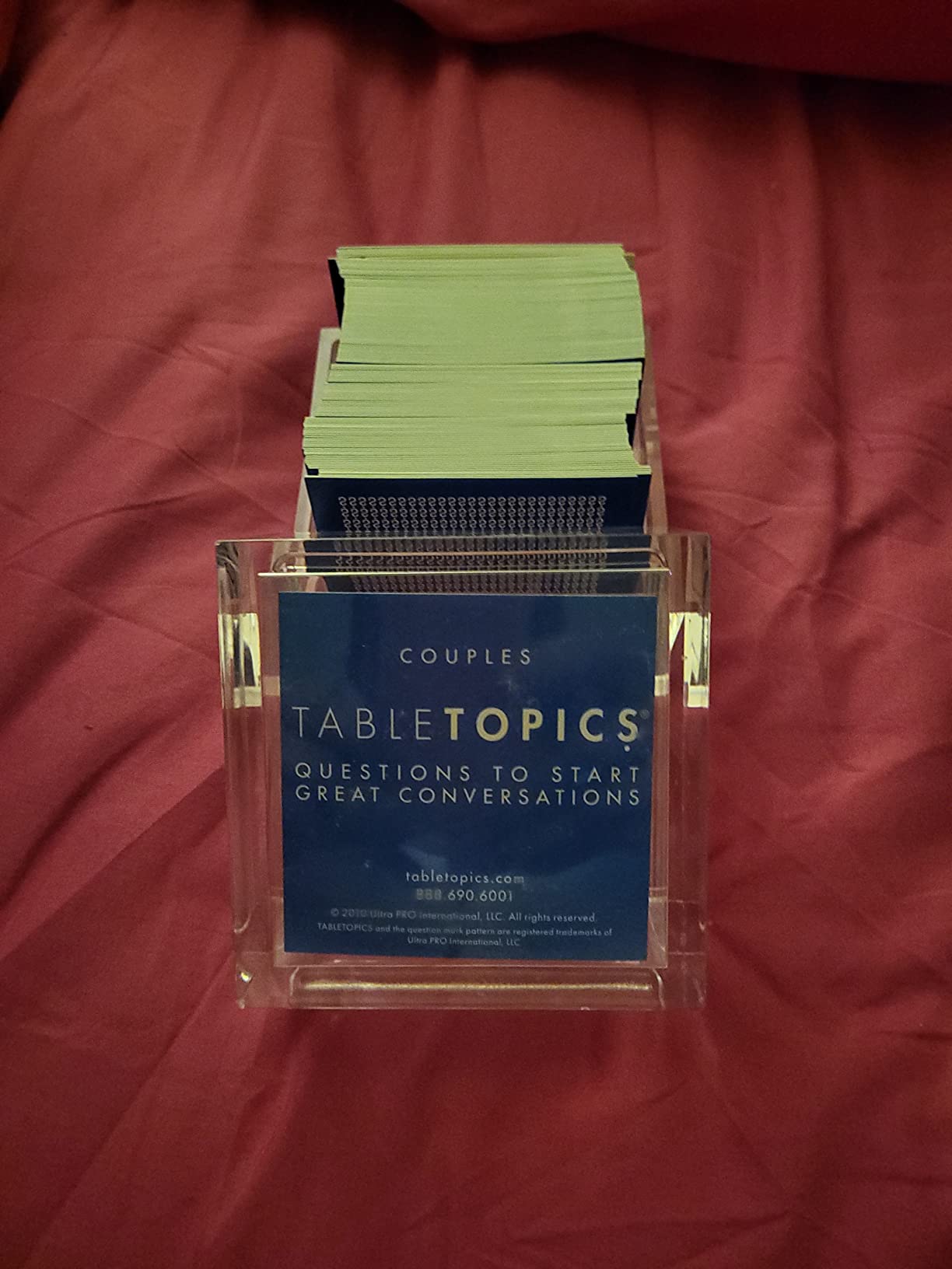 TableTopics Couples Conversation Starter Cards - Valentine's Day Gift for Romantic Partners with 135 Questions for Date Nights & Intimate Talks customer photo 2