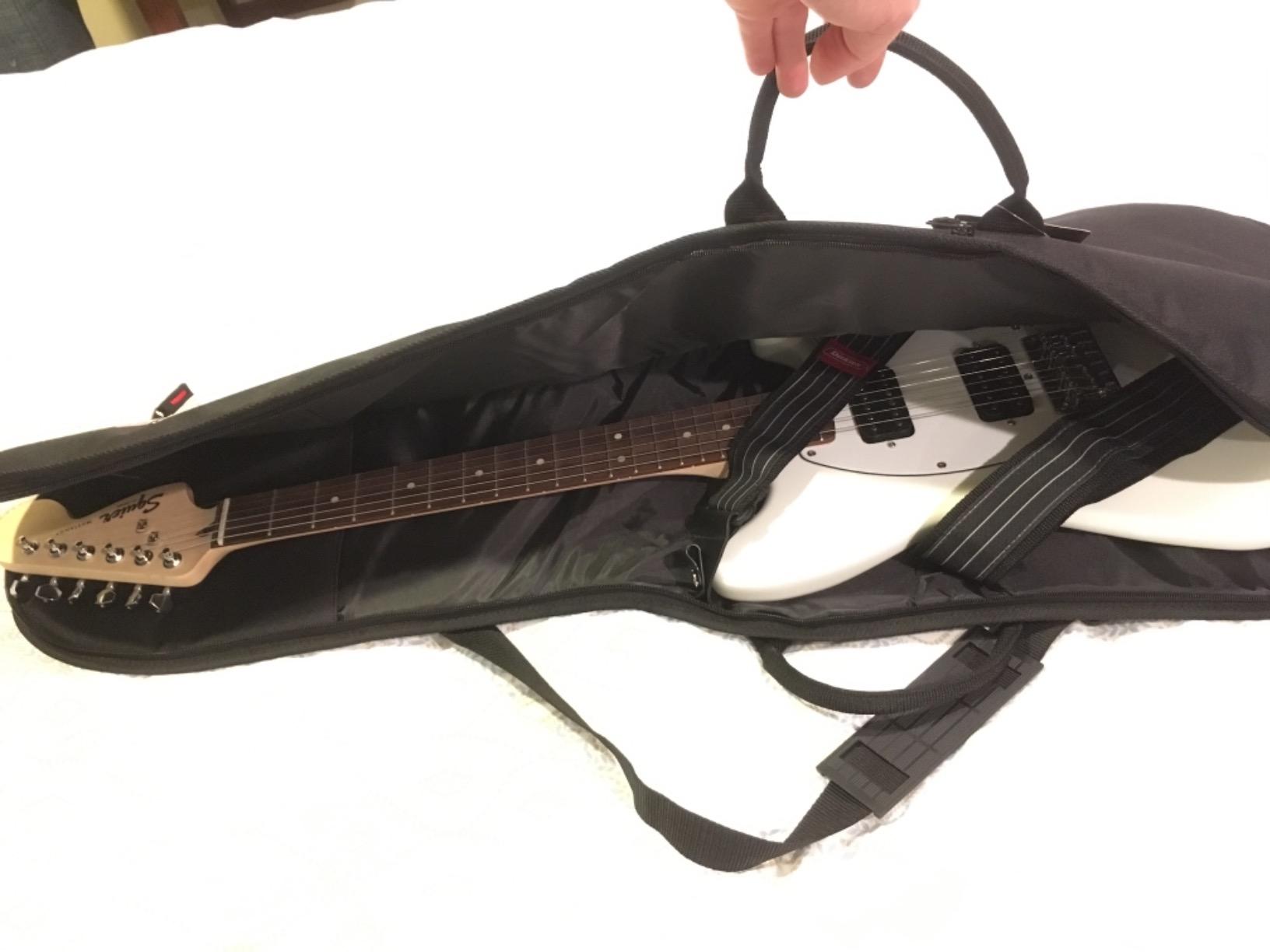 Gator Cases Foam Padded Electric Guitar Gig Bag; Fits Stratocaster and Telecaster Style Guitars up to 40.3