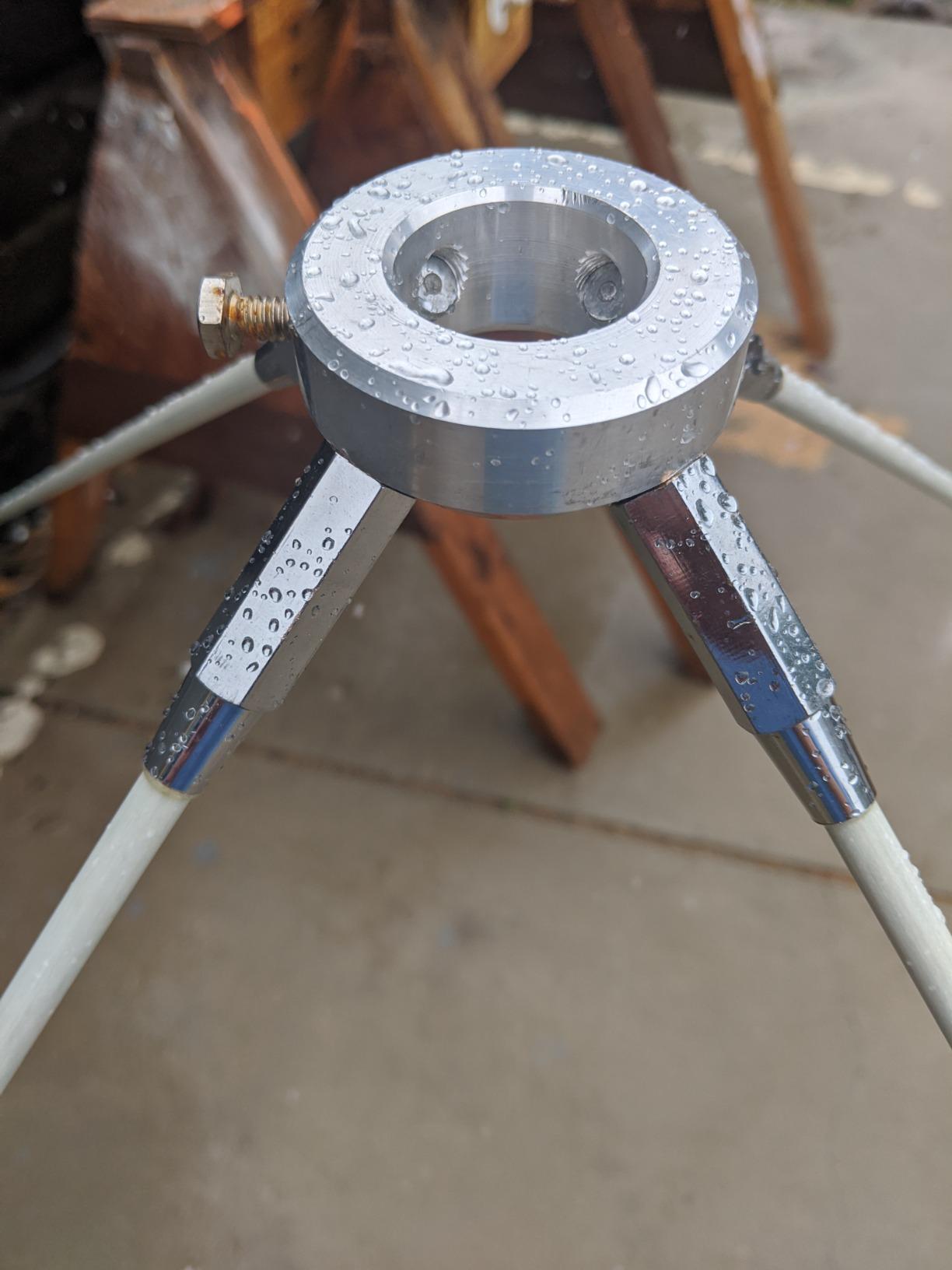 A-99CK 17' Omni-Directional Fiberglass Base Station Antenna and Ground Plane Kit customer photo 2