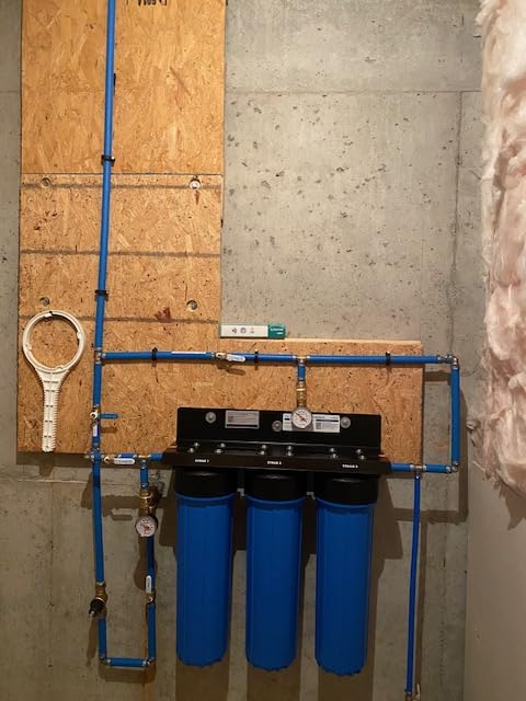 iSpring Whole House Water Filter System, Highly Reduces Sediment, Taste, Odor, and up to 99% Chlorine, 3-Stage w/ 20-Inch Sediment and Carbon Block Filters, Model: WGB32B customer photo 2