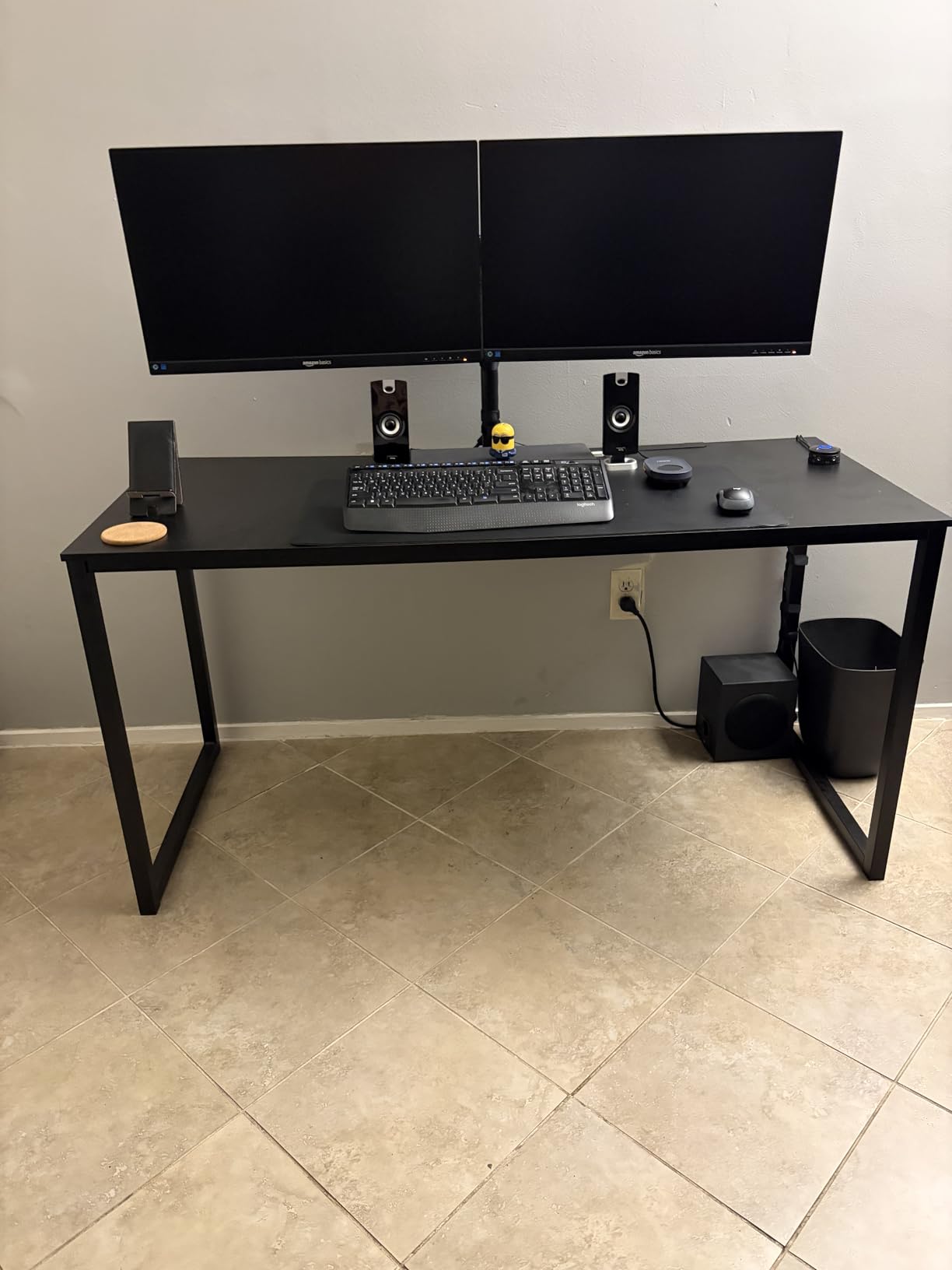 VIVO Dual Monitor Desk Mount, Holds 2 Computer Screens up to 30 inches and 22lbs Each, Heavy Duty Fully Adjustable Steel Stand with C-Clamp and Grommet, Black, STAND-V002 customer photo 1