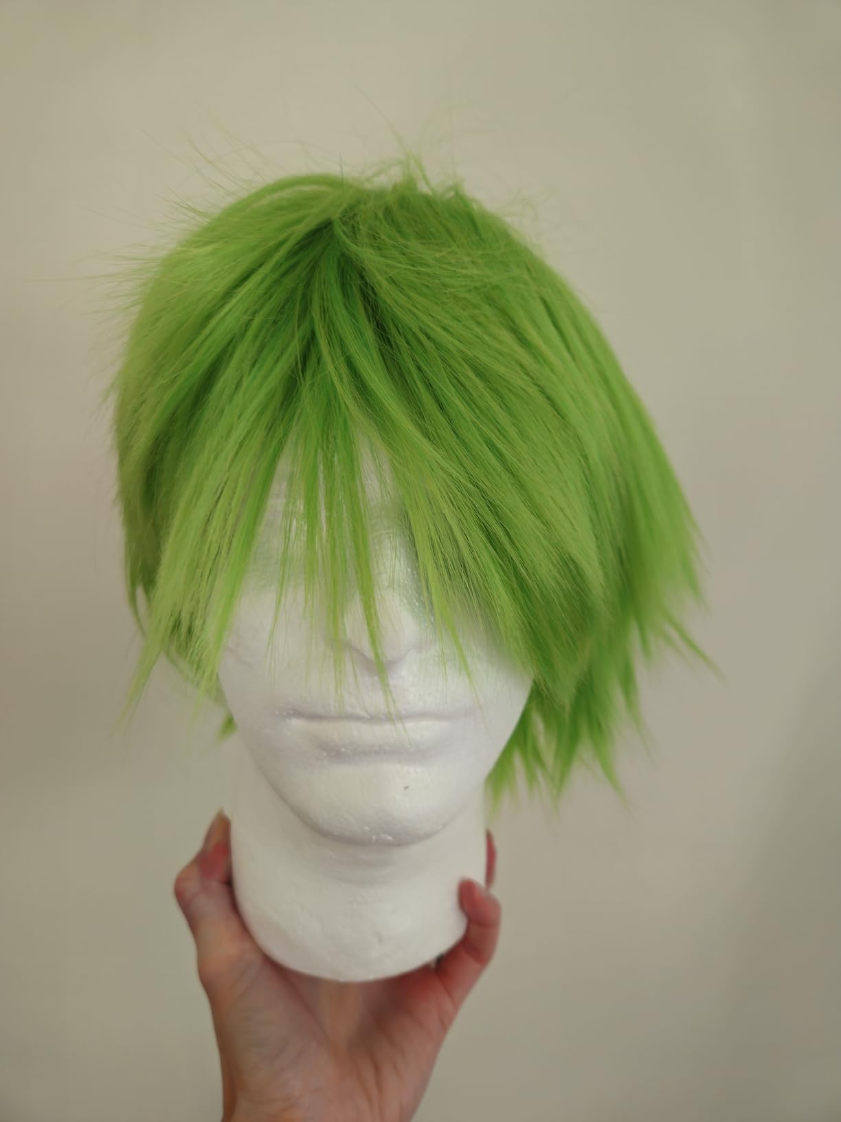 COSPLAZA Short Black Cosplay Wig Spiky Fluffy Heat Resistant Synthetic Hair Emo Wig customer photo 1