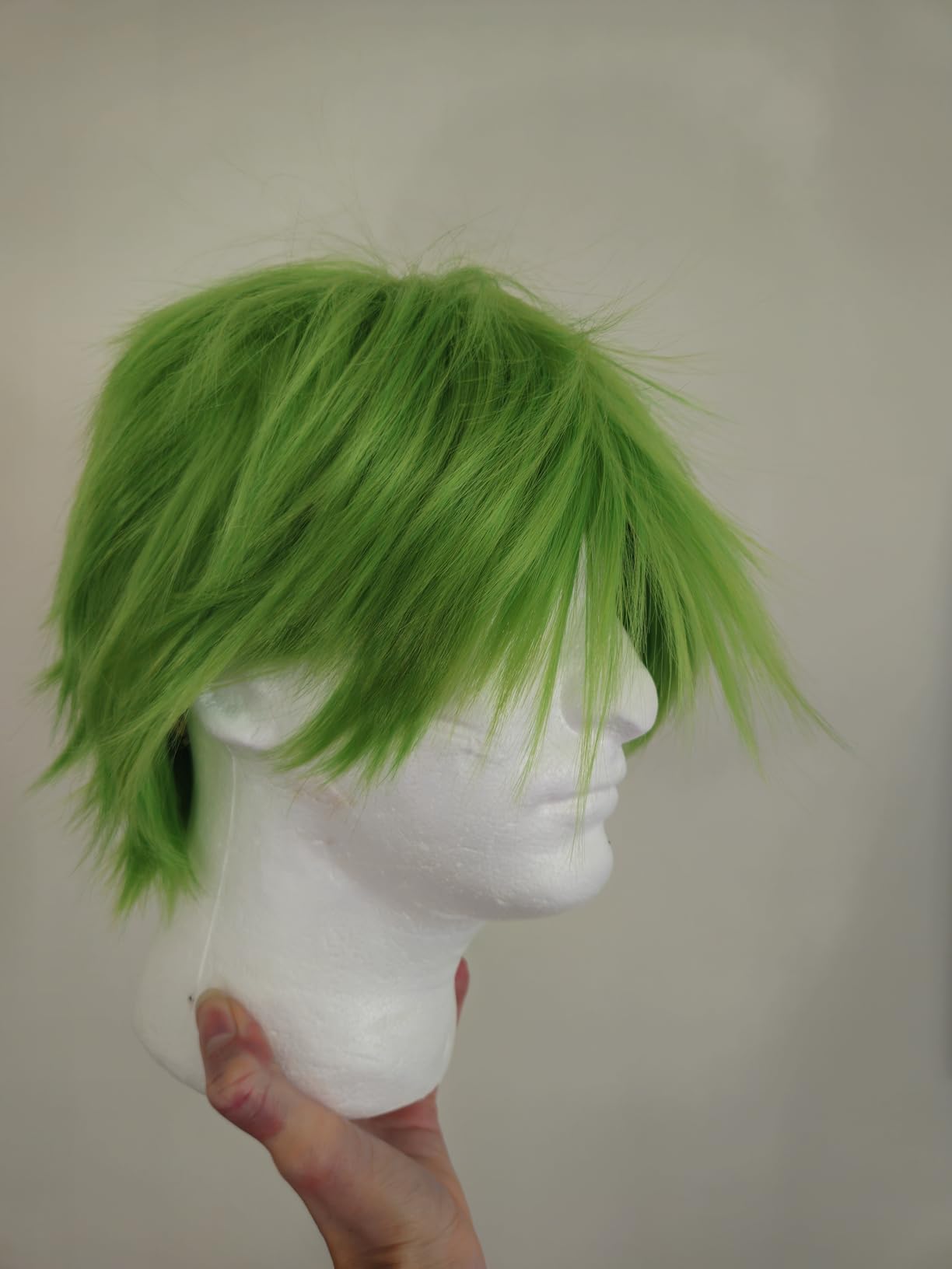 COSPLAZA Short Black Cosplay Wig Spiky Fluffy Heat Resistant Synthetic Hair Emo Wig customer photo 2