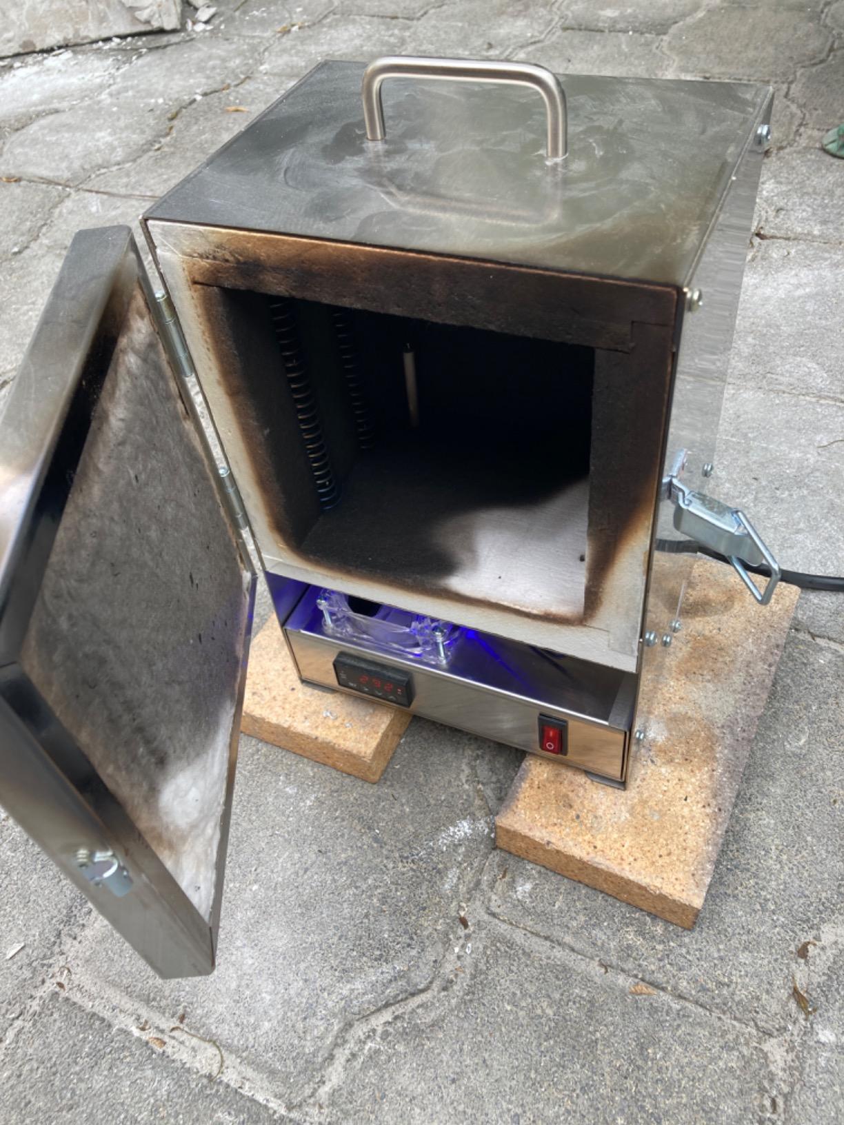 RapidFire Pro-L Portable Digital Kiln Furnace with RapidHeat 2200°F Electric Jewelry Making, Metal Clay, Enameling, Glass Fusing - Made in USA customer photo 1
