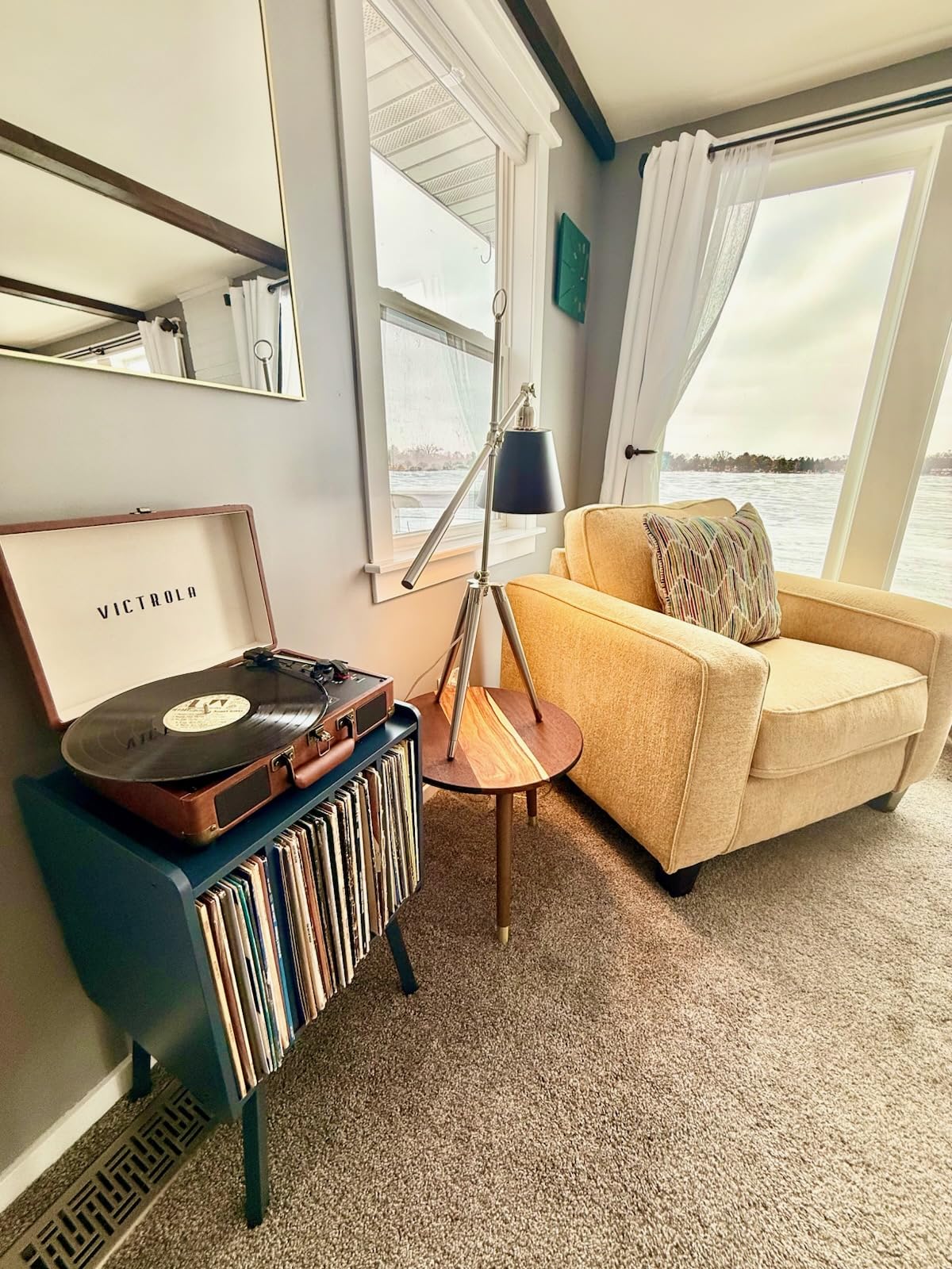 Victrola Journey Bluetooth Portable Suitcase Record Player - with Built-in Speakers, 3 Speed Vinyl Record Player, RCA Out, Headphone Jack (Black) customer photo 2