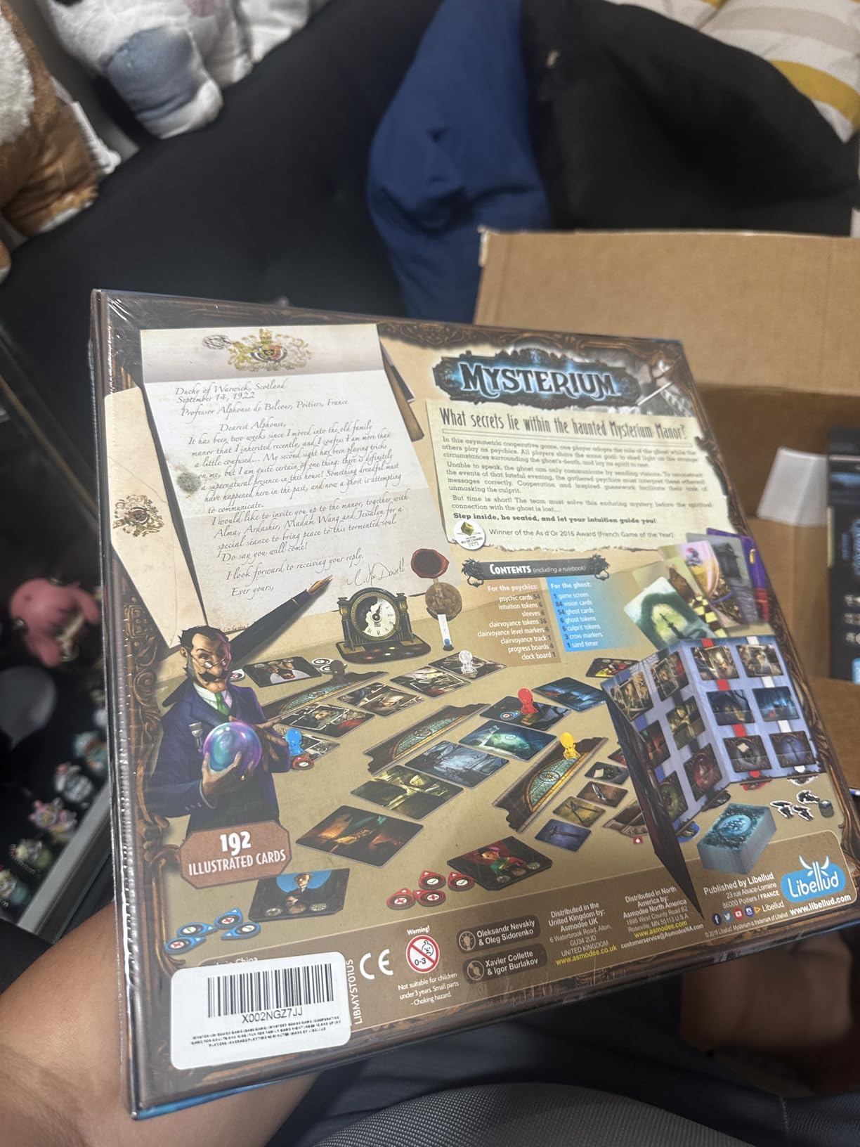 Asmodee Mysterium Board Game - Enigmatic Cooperative Mystery Game with Ghostly Intrigue, Family Fun for Kids & Adults, Ages 10+, 2-7 Players, 42 Minute Playtime customer photo 2