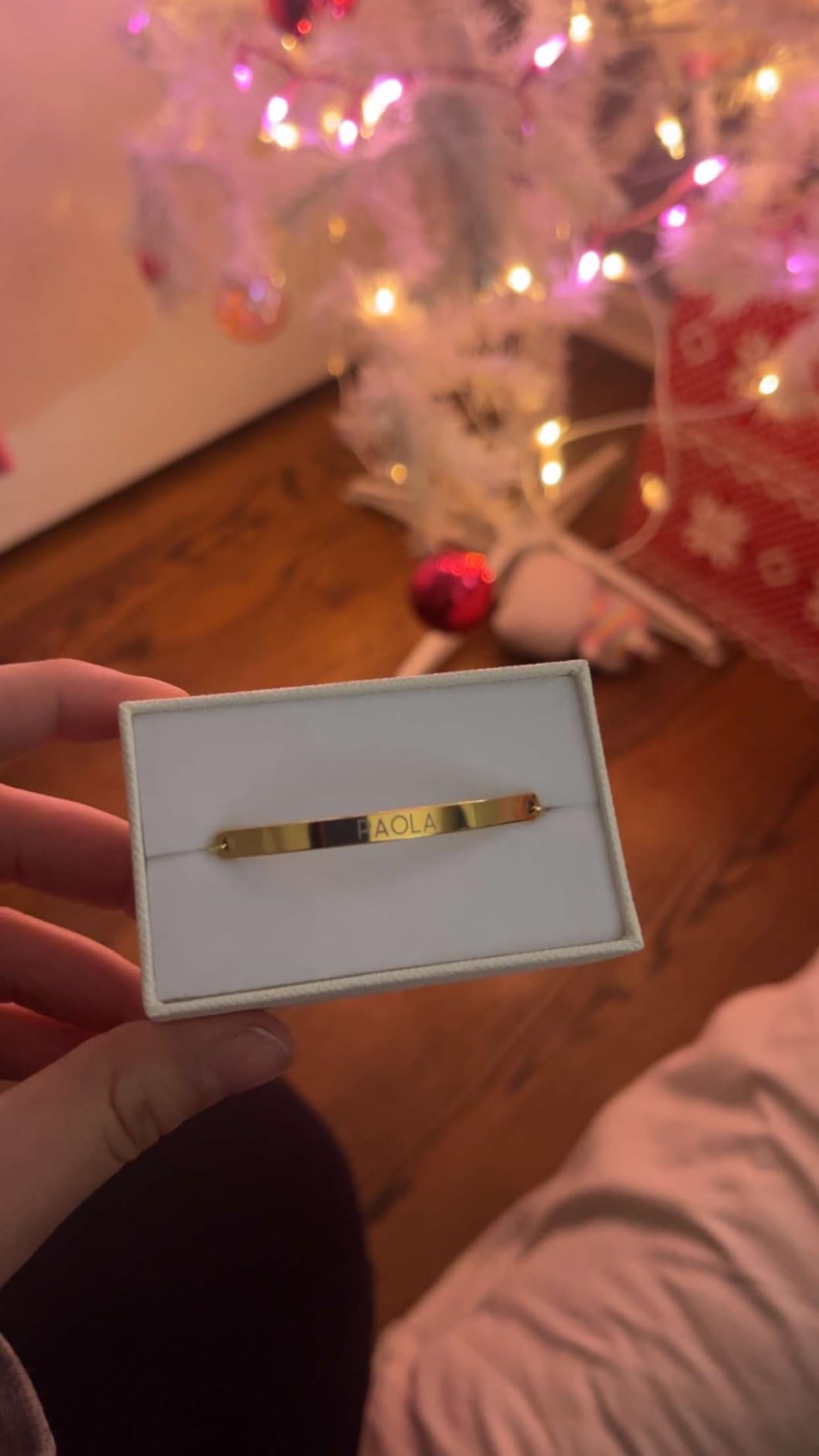 Custom Name Bracelet Coordinate Engraved Bracelet for Women Gifts for Mom Gold Bar Jewelry for Teen Girls Mother in Law Graduation Mothers Day Gift -12BR customer photo 1