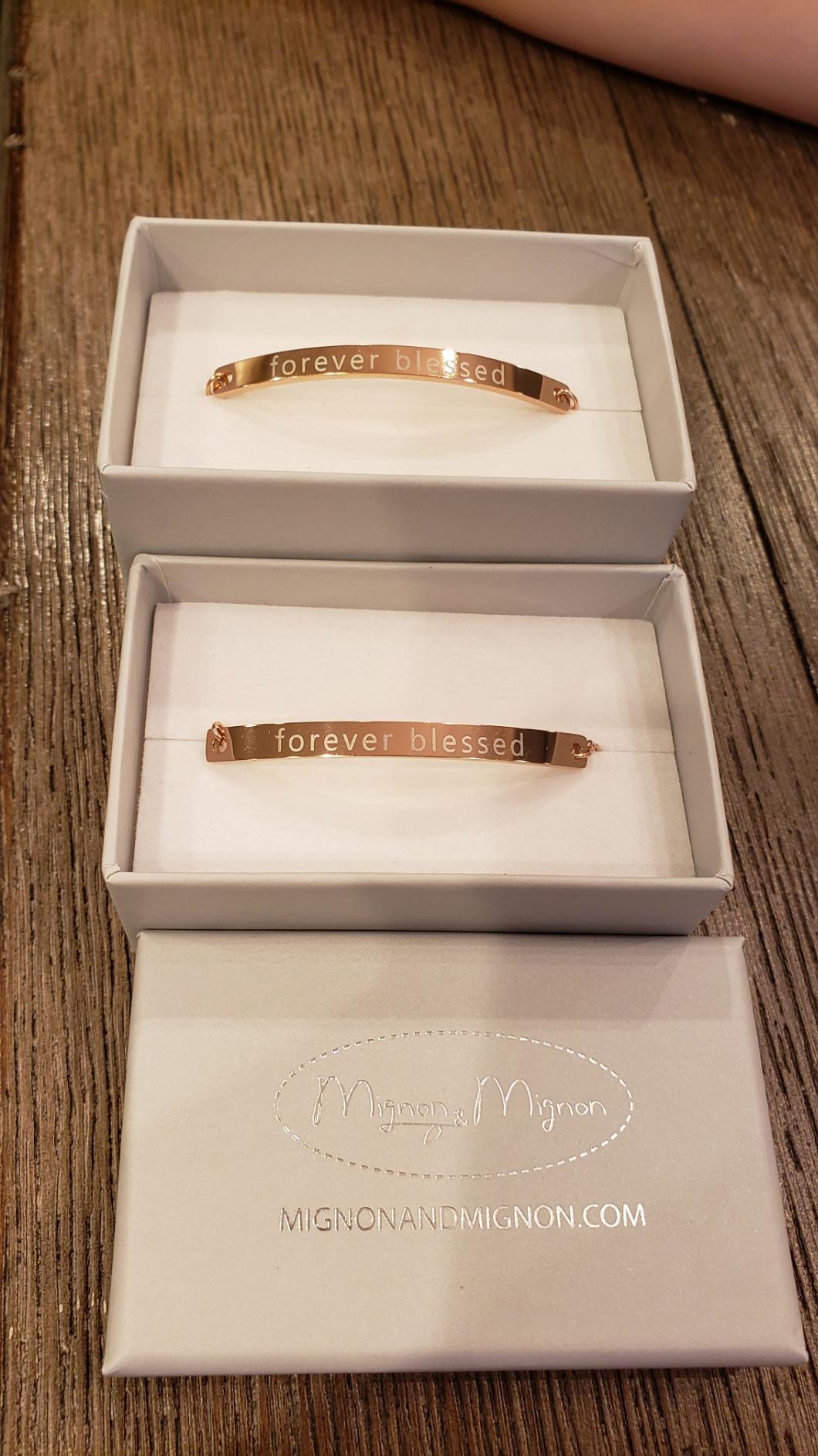 Custom Name Bracelet Coordinate Engraved Bracelet for Women Gifts for Mom Gold Bar Jewelry for Teen Girls Mother in Law Graduation Mothers Day Gift -12BR customer photo 2