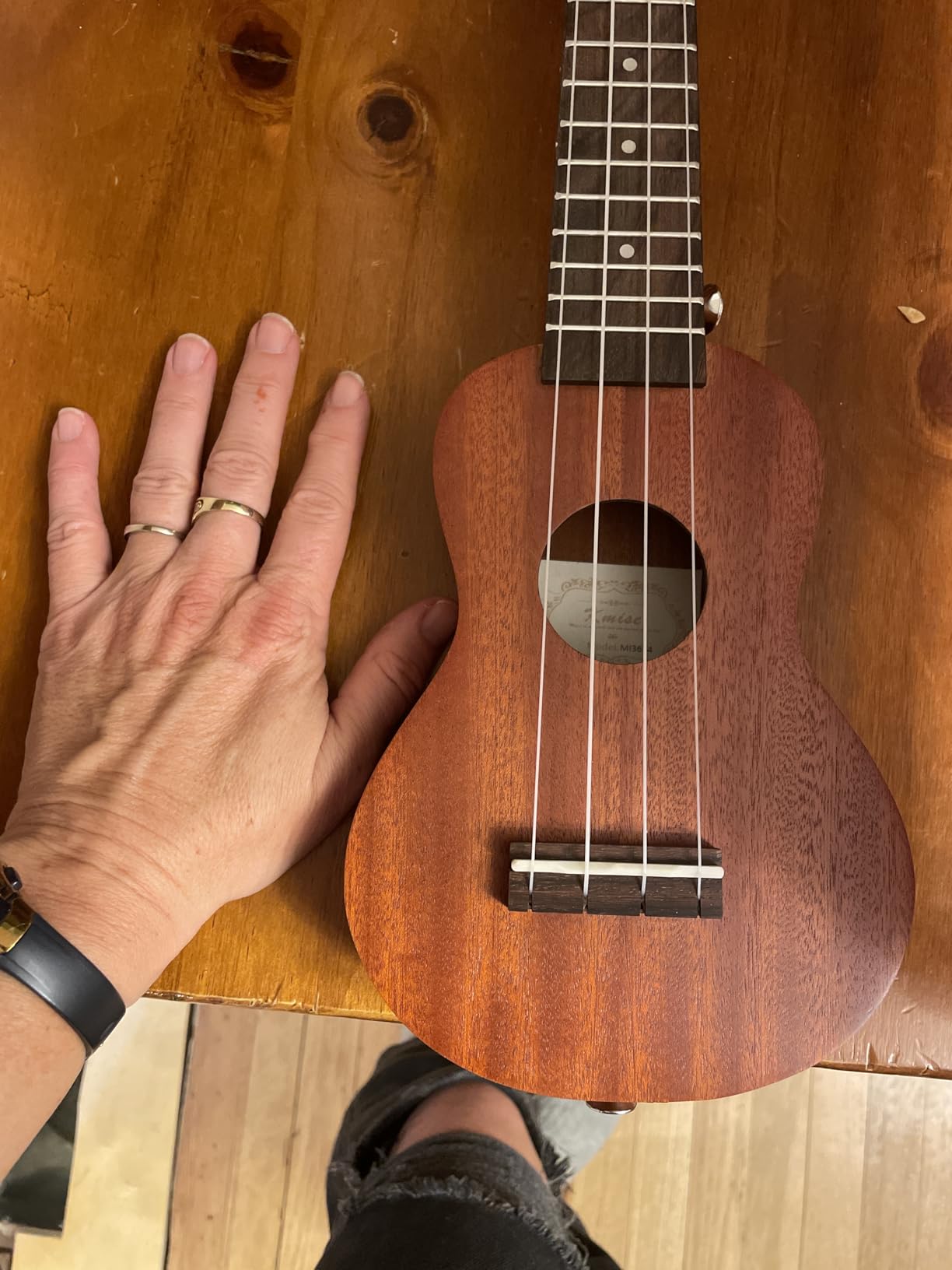 Kmise Concert Ukulele Uke Acoustic Hawaiian Guitar 23 Inch 18 Frets Mahagany With Ukelele Bag and Tuner customer photo 1