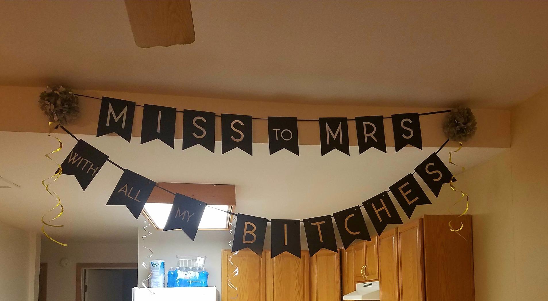Miss To Mrs Classy & Sassy Bachelorette Black & Silver Party Pack - Birthday Decorations for Her - Party Supplies and Gifts customer photo 1