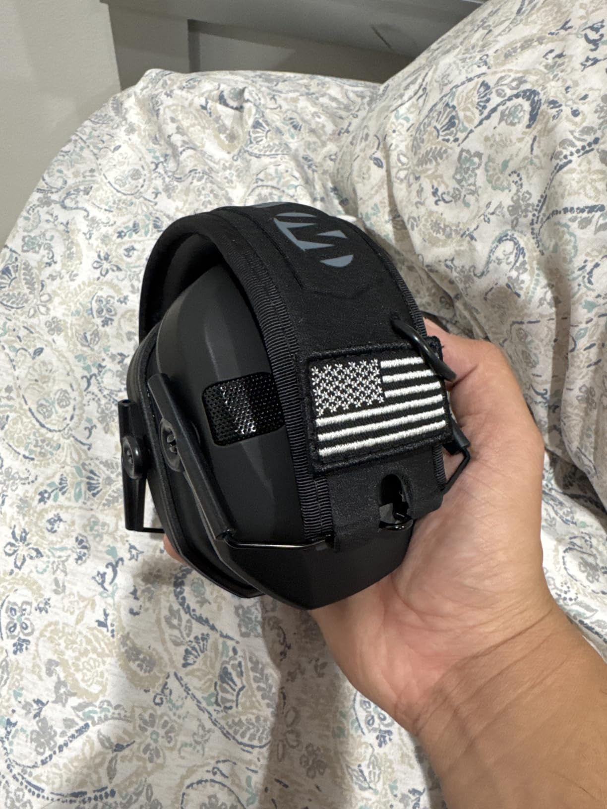 Walker's GWP-RSEMPAT Razor Slim Electronic Muff - Black Patriot customer photo 2