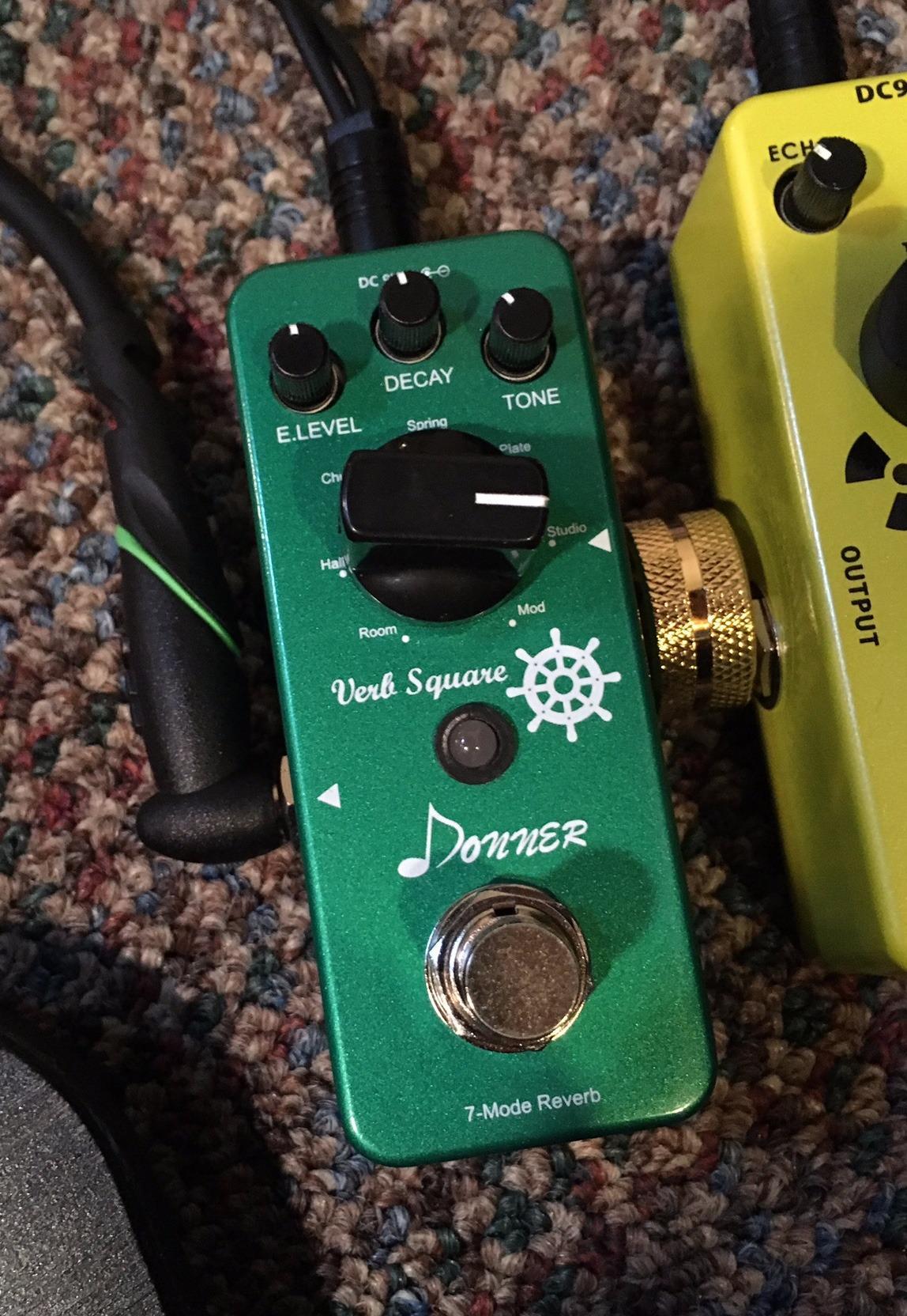 Donner Reverb Guitar Pedal, Verb Square Digital Reverb 7 Modes Room, Hall, Church, Spring, Plate, Studio, Mod, True Bypass customer photo 1