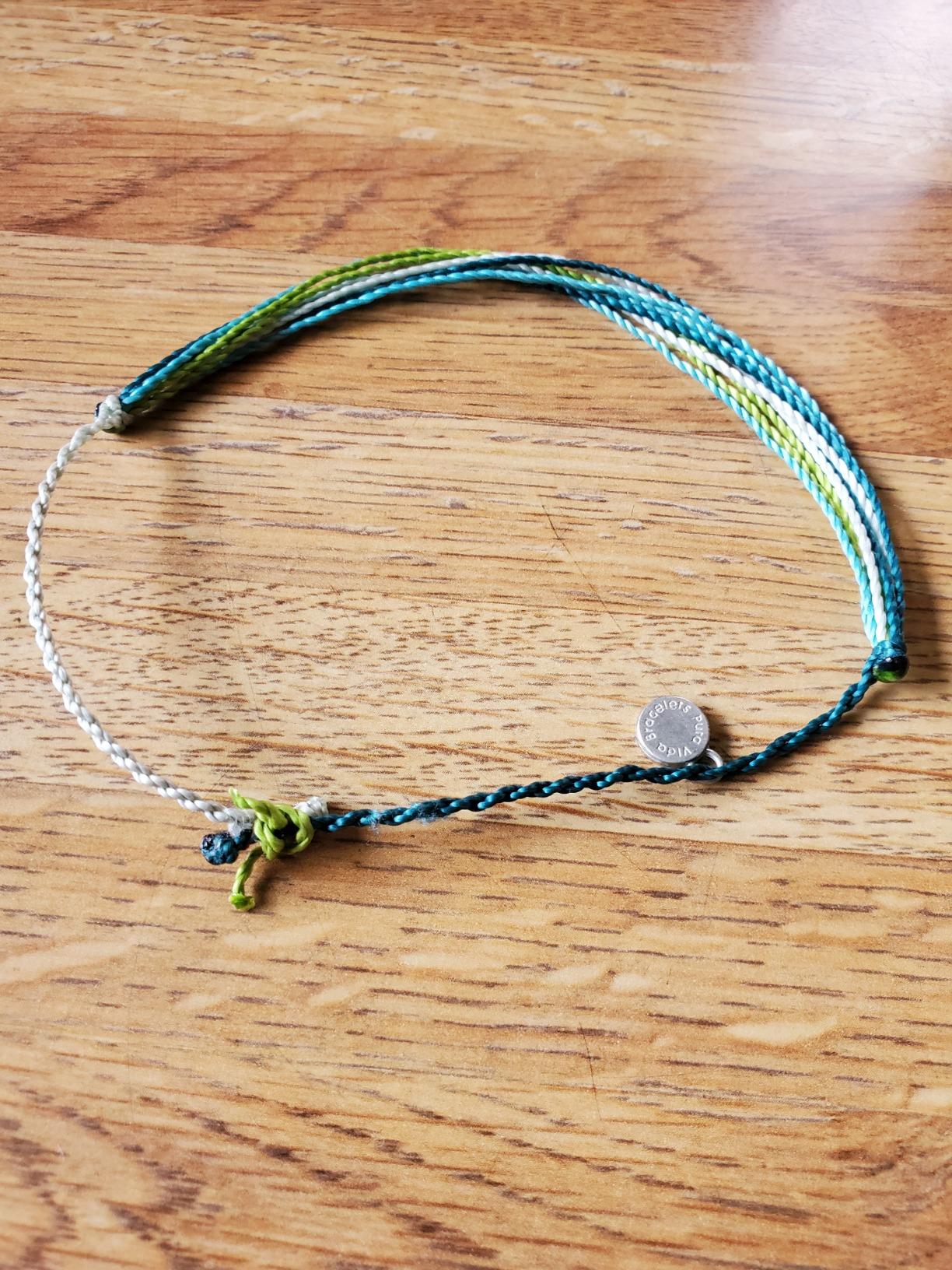 Pura Vida Original Bracelet - 100% Waterproof and Handmade w/Coated Charm, Adjustable Band customer photo 1