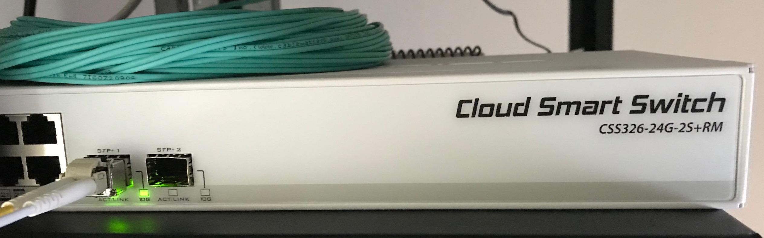 MikroTik CSS326-24G-2S+RM Managed Gigabit Ethernet (10/100/1000) Supports Power Over Ethernet (PoE) 1U Network Switch, White customer photo 2