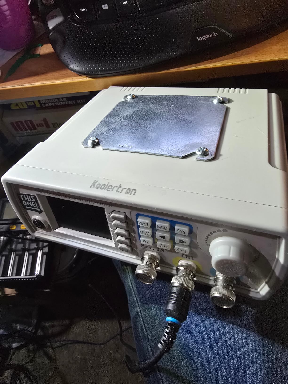 Koolertron Upgraded 60MHz DDS Signal Generator Counter, High Precision Dual-Channel Arbitrary Waveform Function Generator Frequency Meter 200MSa/s (60MHz) customer photo 1