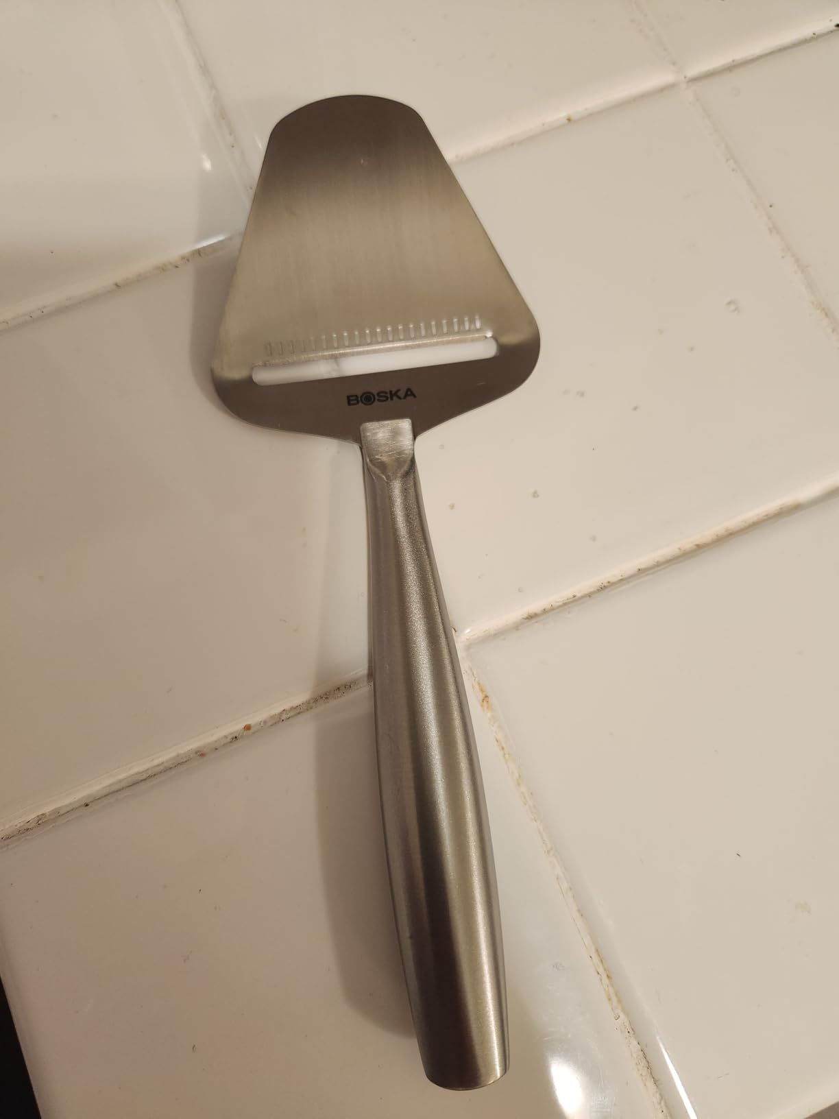 Boska Stainless Steel Cheese Slicer - Copenhagen For All Types of Cheese - Multi-Functional Cheese Slicer - Handheld Slicer - Silver Non-Stick - Dishwasher Safe customer photo 1