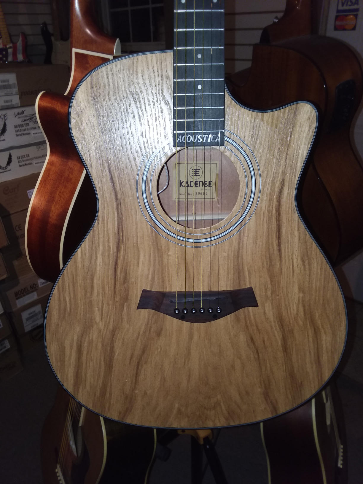 Kadence Acoustica Series Acoustic Electric Guitar - Electric Acoustic Guitar (Ash Wood) - Semi Acoustic Guitar with Pickup & Inbuilt Tuner - Electro Guitars for Beginners & Professionals customer photo 1