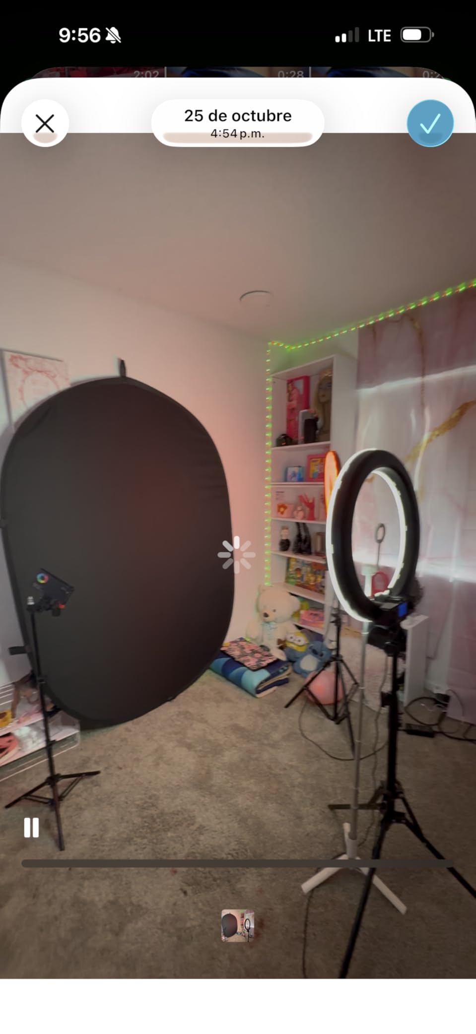5x6.5ft(1.5x2m) Black & White Double-Sided Pop-Up Collapsible Backdrop, Portable Photo Reflector & Video Background for Photography, Headshots, Live Streaming & Video Calls customer photo 1