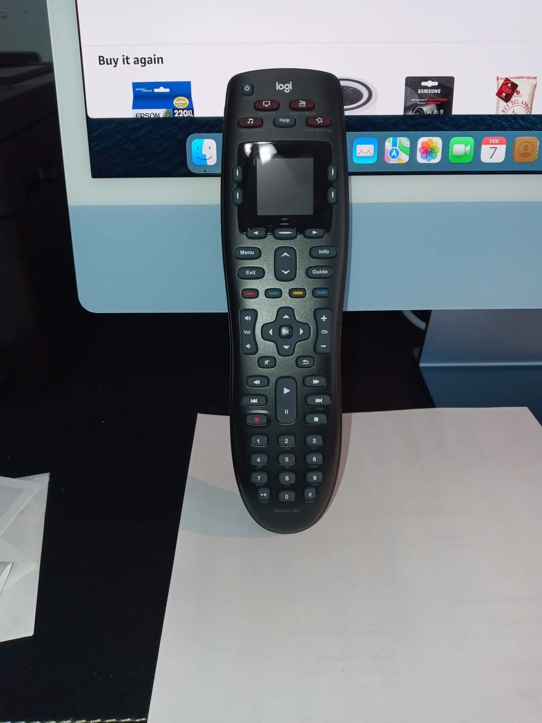 Logitech Harmony 665 10-Device Universal Advance Remote Control, One-Touch Activity Based Control, Windows and Mac Compatible and Backlit (915-000293) - Black (Renewed) customer photo 2