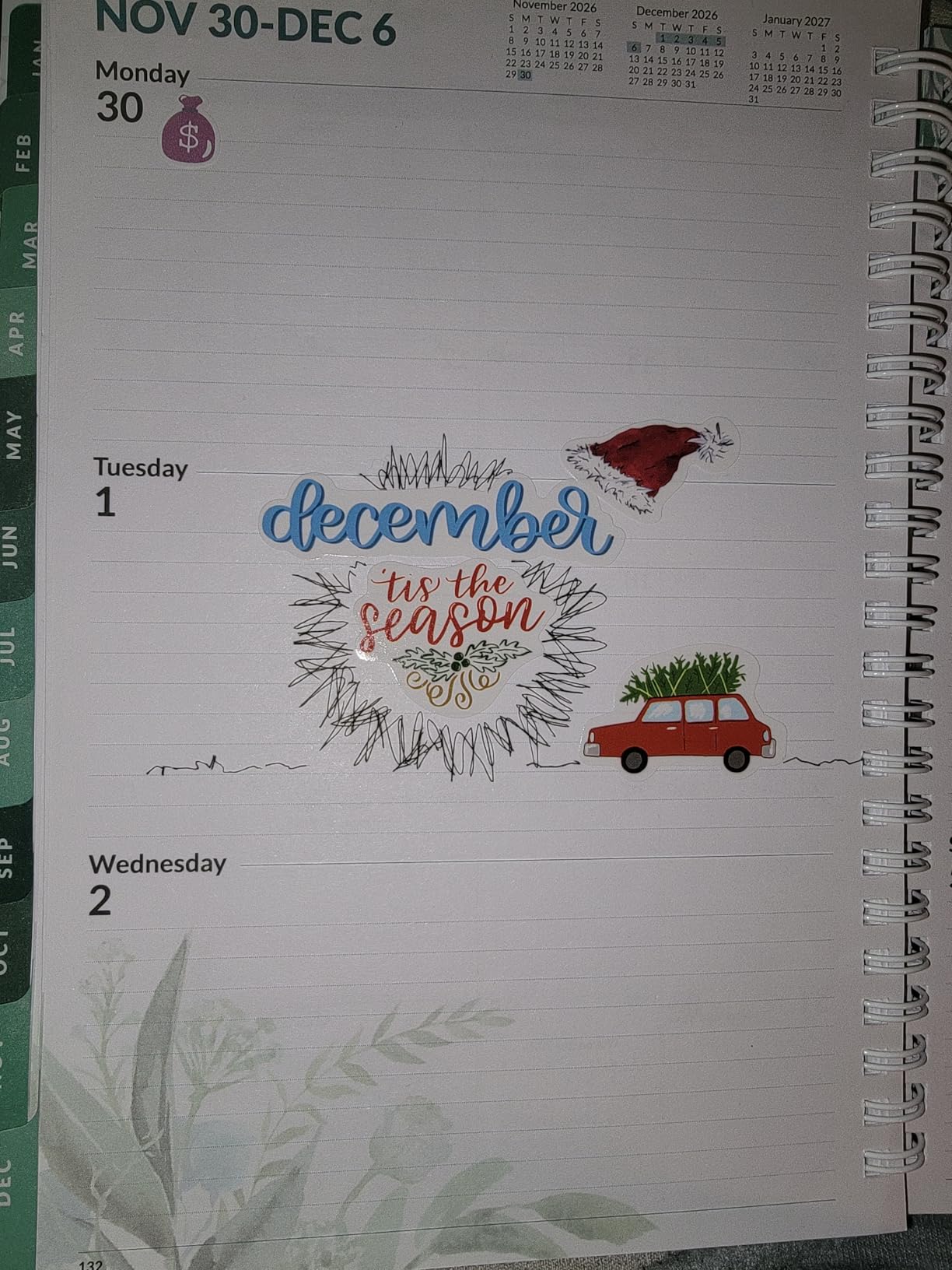 bloom daily planners Holiday Seasonal Planner Sticker Sheets - Vintage Seasonal Sticker Pack - Removable & Repositionable - Over 310 Stickers Per Pack! customer photo 1